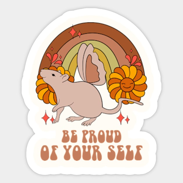 Be Proud Of Your Self Sticker by Oiyo